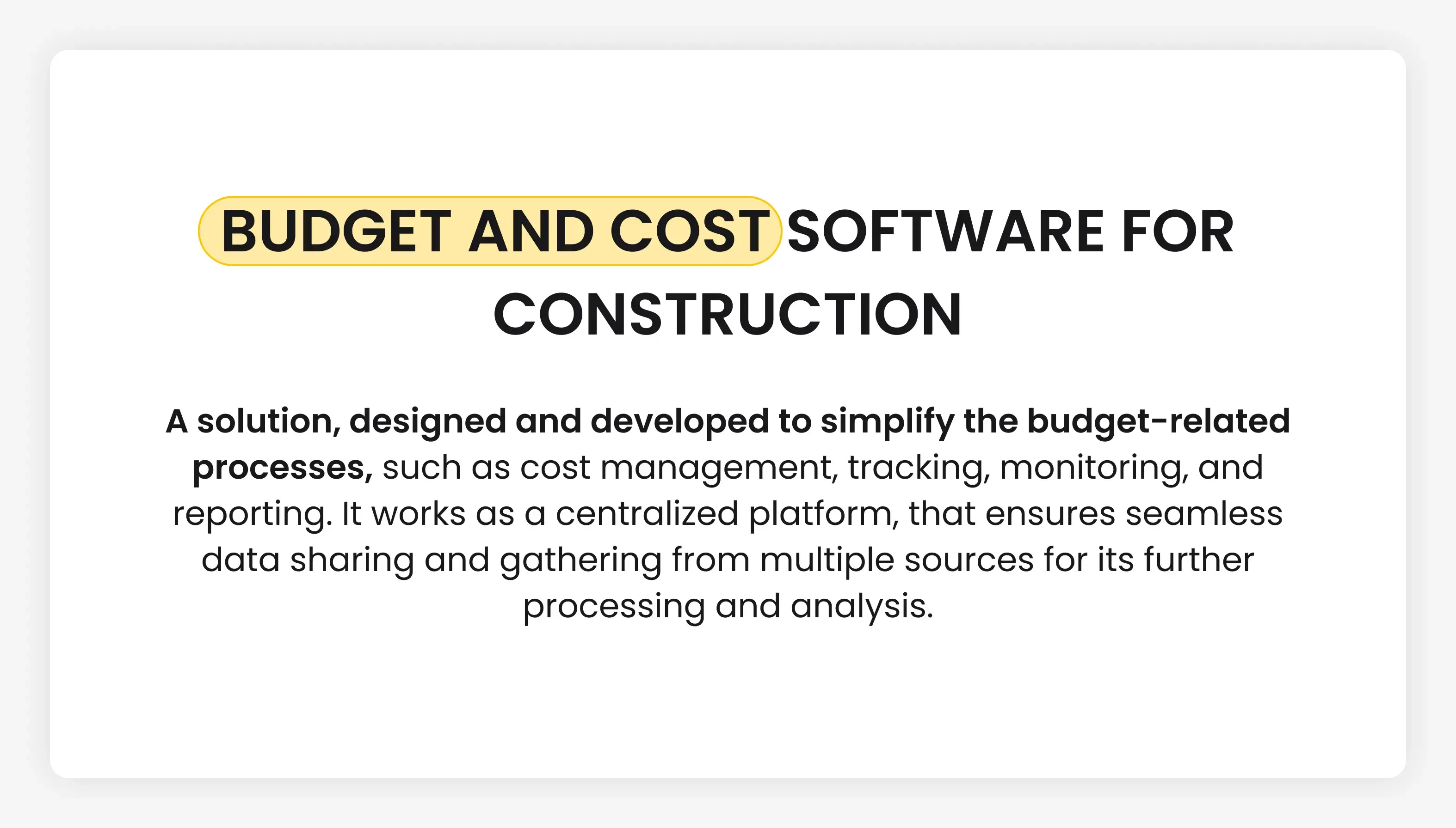 Budget and Cost Software for Construction Explained