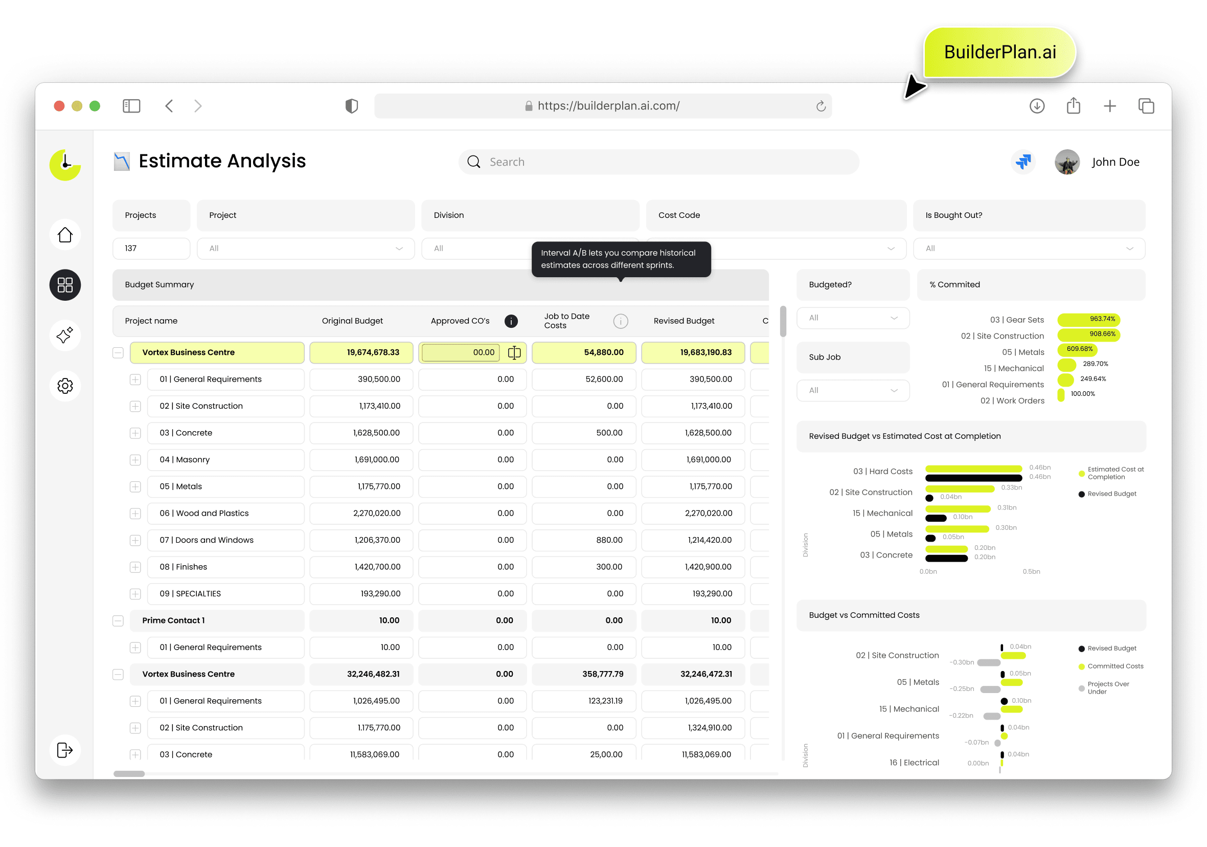 Estimate Analysis - Builderplan.ai