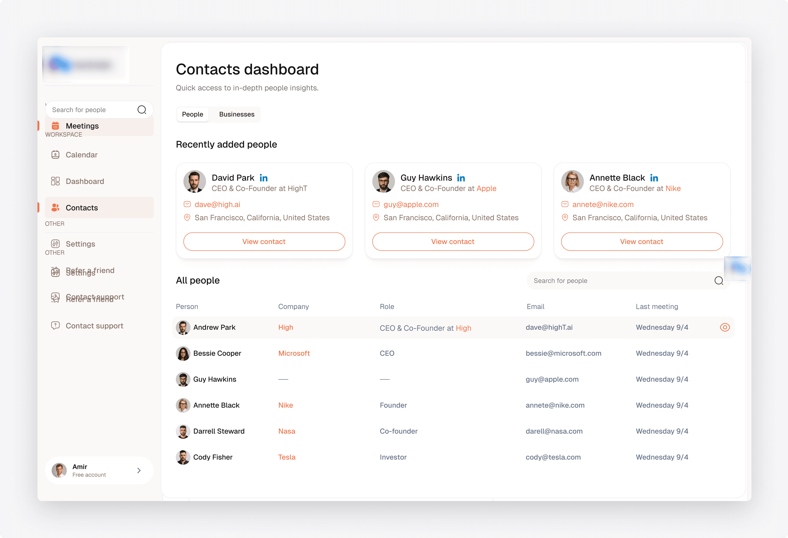 Contacts and Company Profiles for Construction Teams