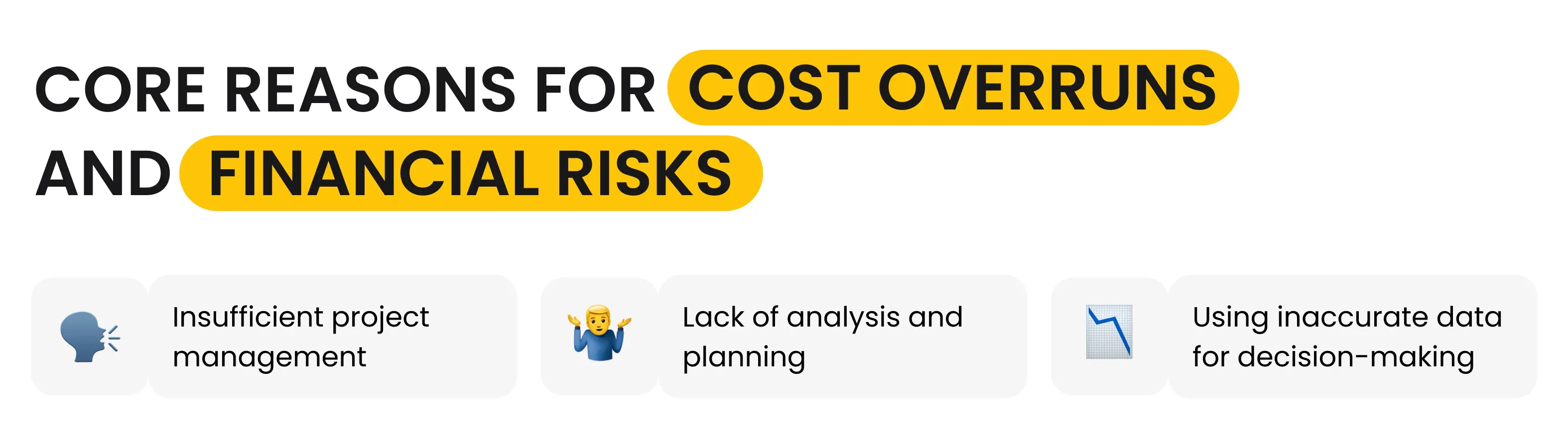 Core Reasons for Cost Overruns and Financial Risks