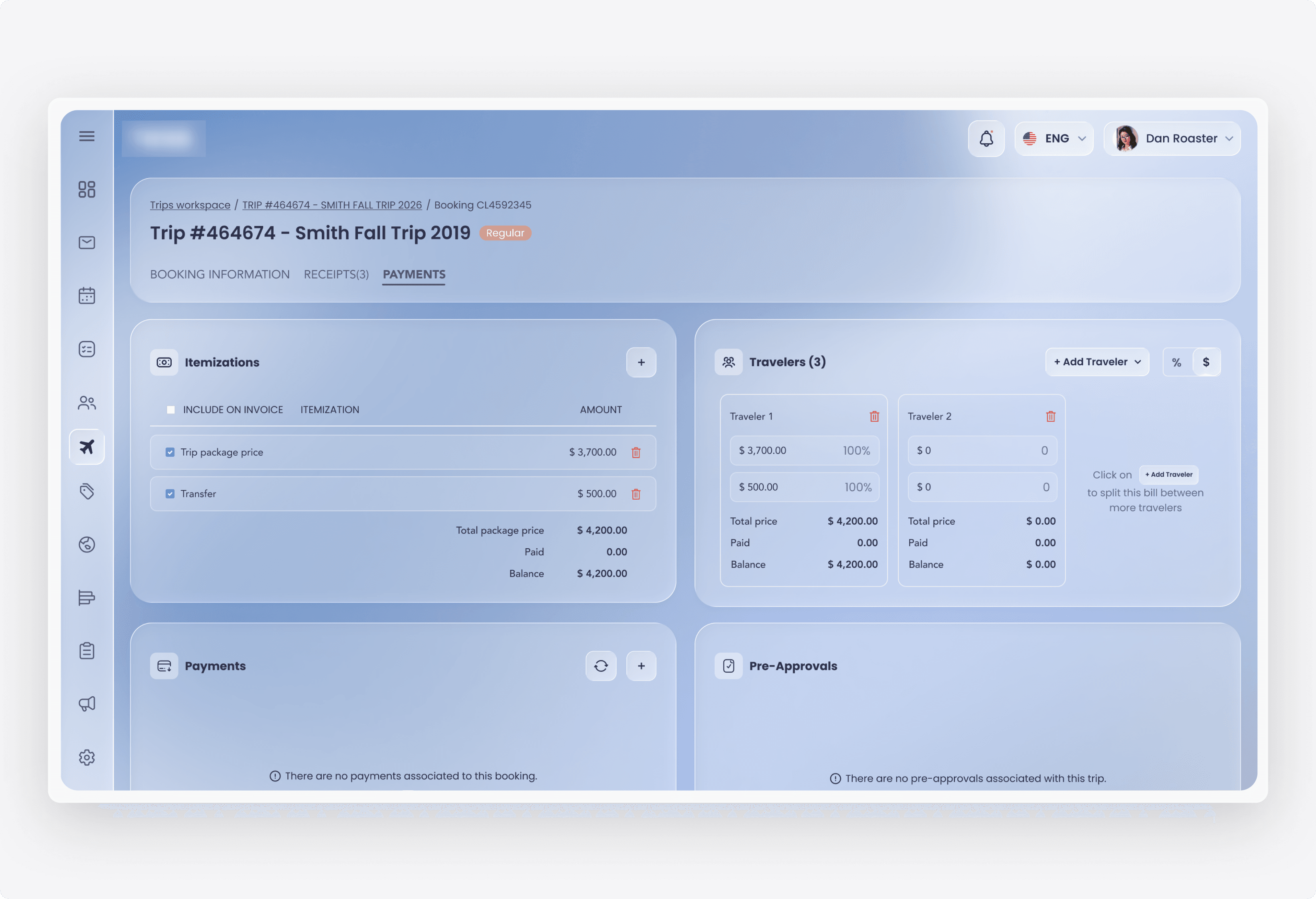 Finance & Commission Tracking 