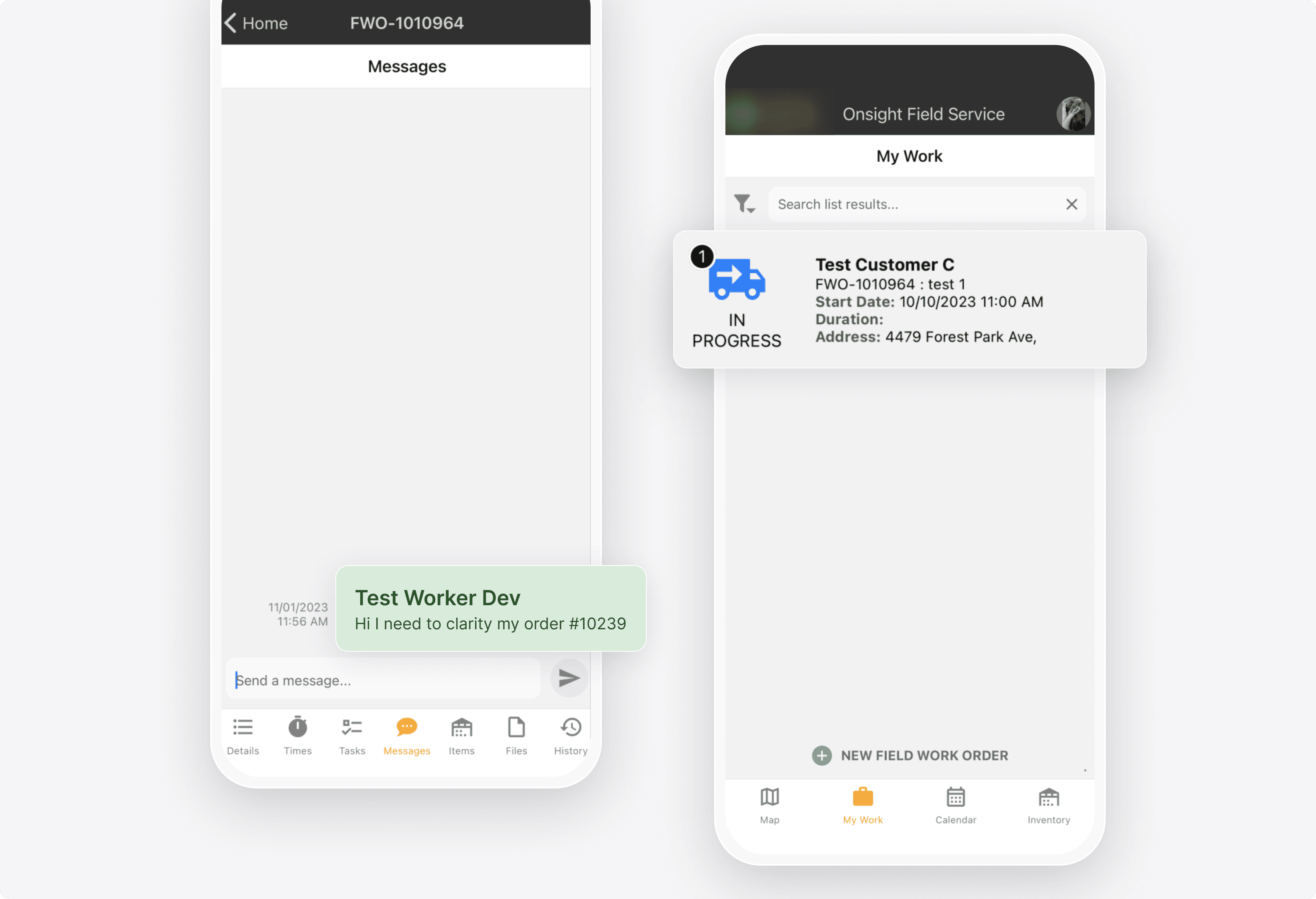 Integrated Chats between Employees