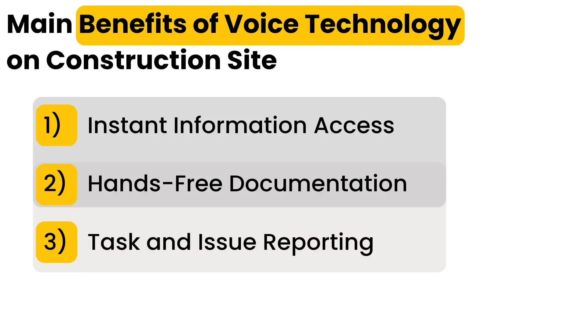 Main Benefits of Voice Technology on Construction Site