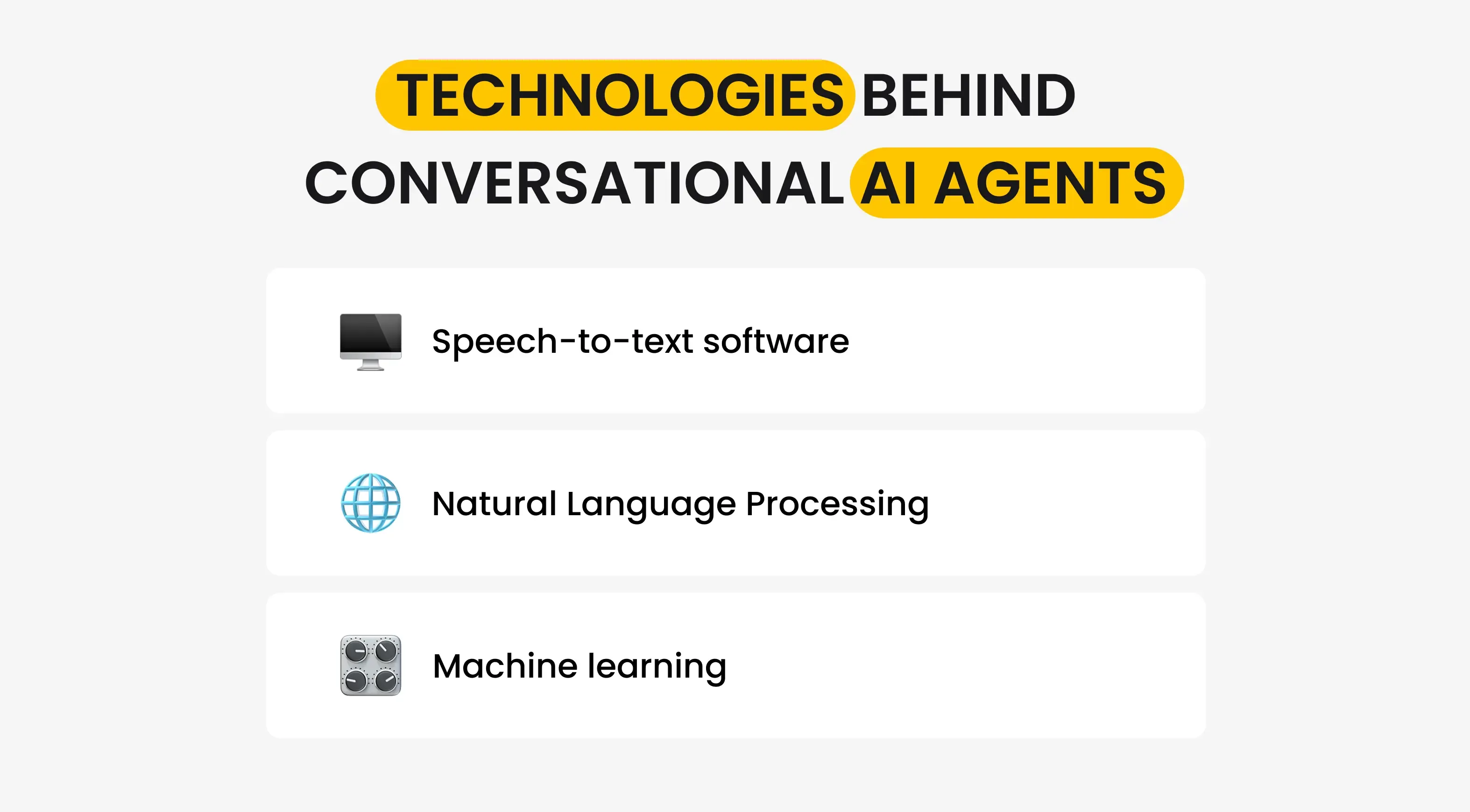 Technologies Behind Conversational AI Agents