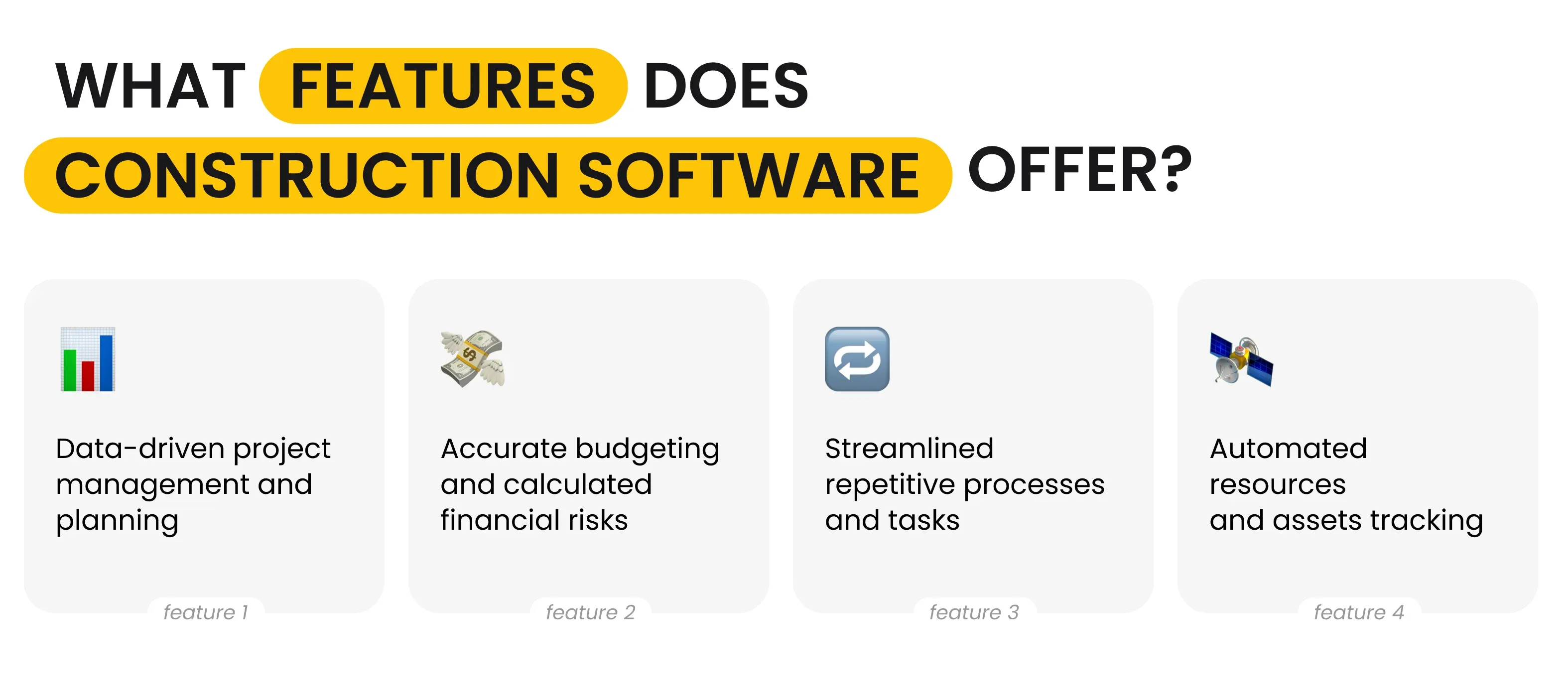 What Features Does Construction Software Offer