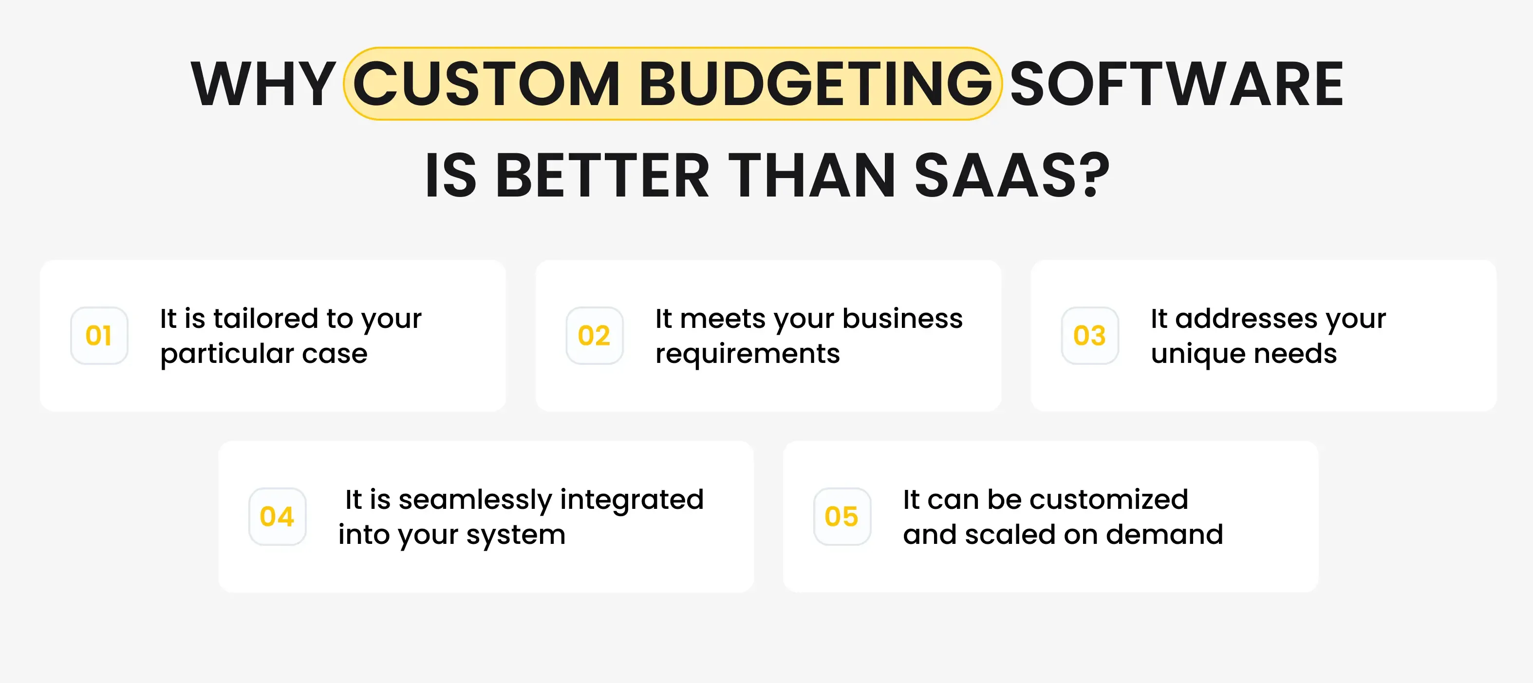 Why Custom Budgeting Software is Better than SaaS